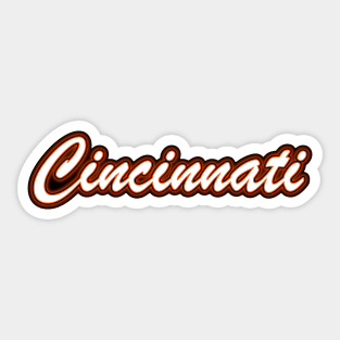 Football Fan of Cincinnati Sticker